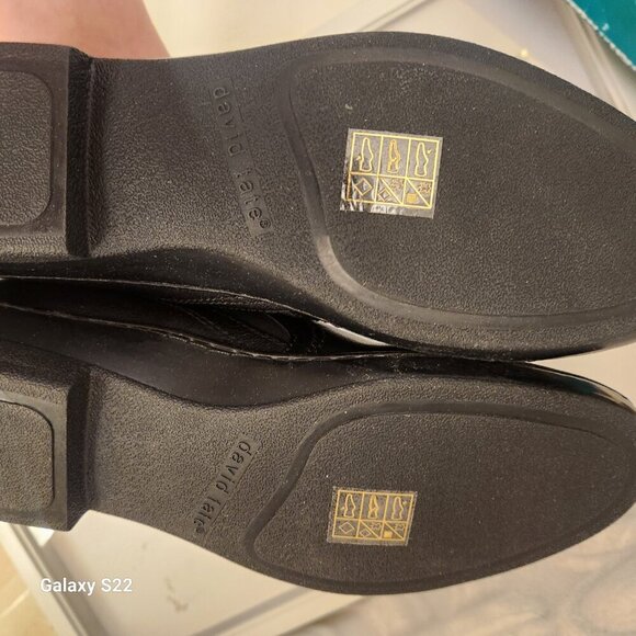 David Tate "Naya" Black Leather Slip on booties. NIB. Size 10 Narrow - Picture 7 of 11